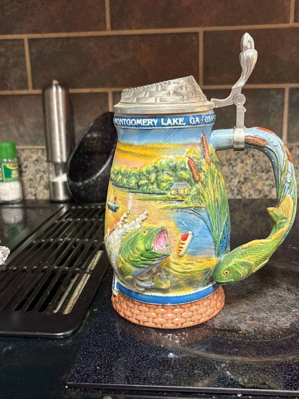 1st Issue Ltd Edition Stein issued by National Freshwater Fishing Hall of Fame